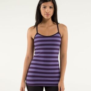 Lululemon Power Y Tank *Luon Deep Zinfandel purple size 2 EUC